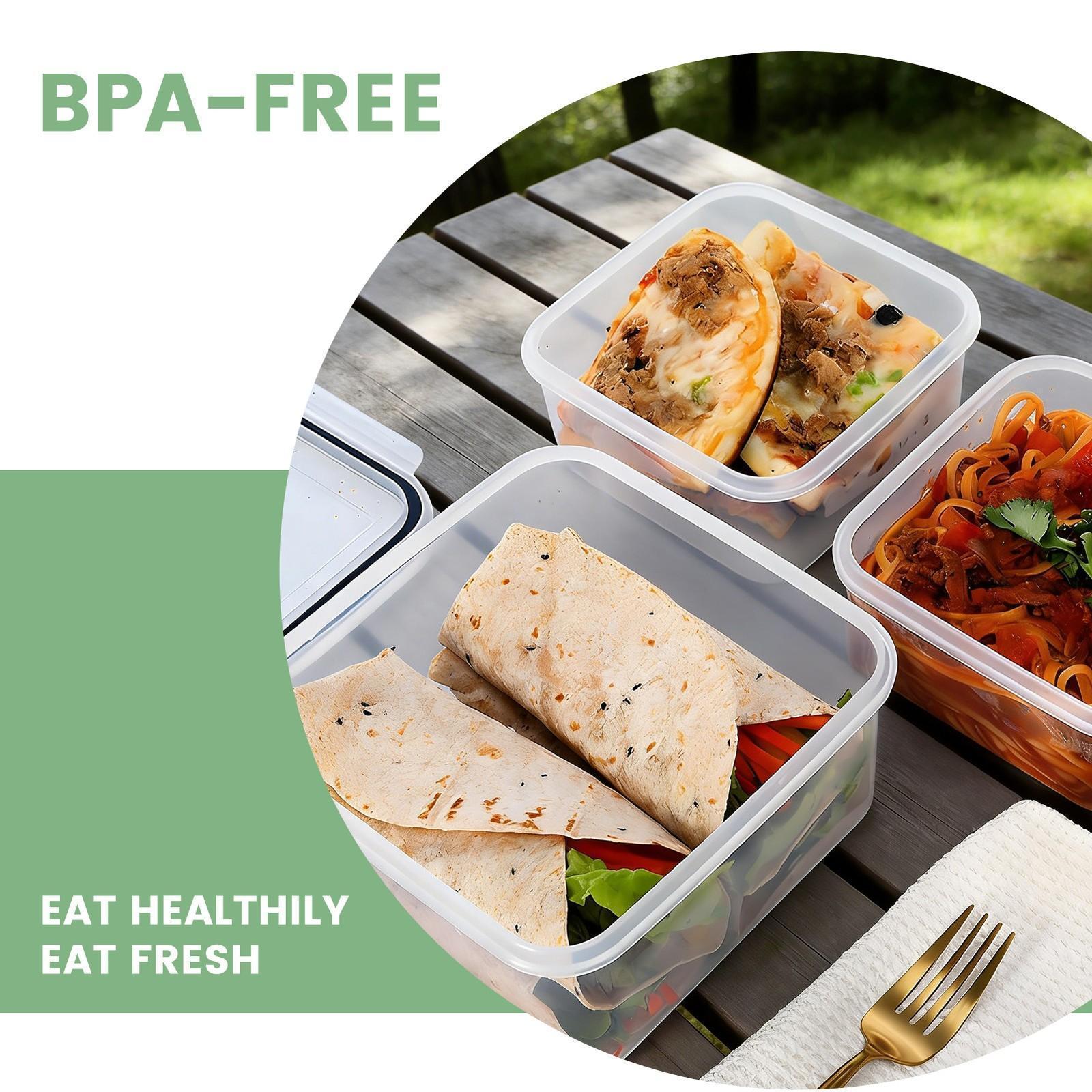 24 PCS Food Storage Containers with Lids, Plastic Meal Prep Containers, Airtight Leakproof Snap Lock, Stackable Kitchen Storage Set for Fridge, Freezer & Microwave#fathersdaygift