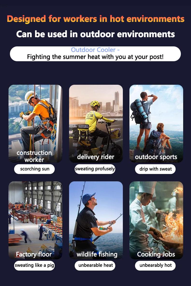 [Valentine's Day] Nerunsa 2026 New Personal Portable Fan USB Rechargeable Waist Fan with Clip & Power Bank 4000mAh Battery 100 Wind Speeds Cooling Fan with LED Light for Outdoor Travel Camping Back to School Father's Day Gift