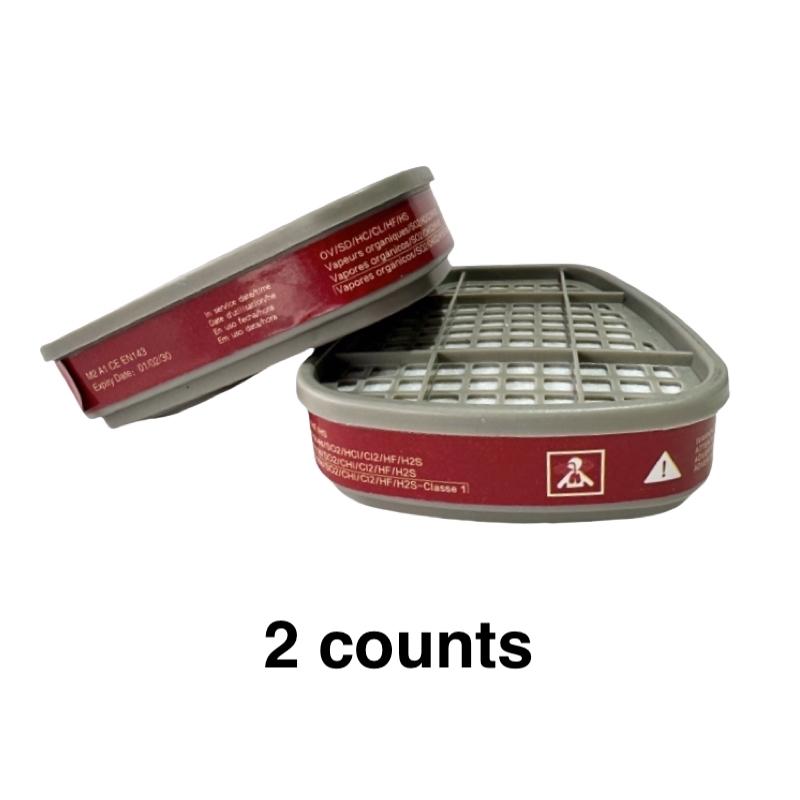 Silicone Upgrade Reusable Full Face Mask with Filter Box Anti-Toxic Protective Mask Set, 17-In-1/19-In-1, Protects Against Toxic Gases, Dust, Chemicals, Ideal for Painting, Sanding, Industrial Work