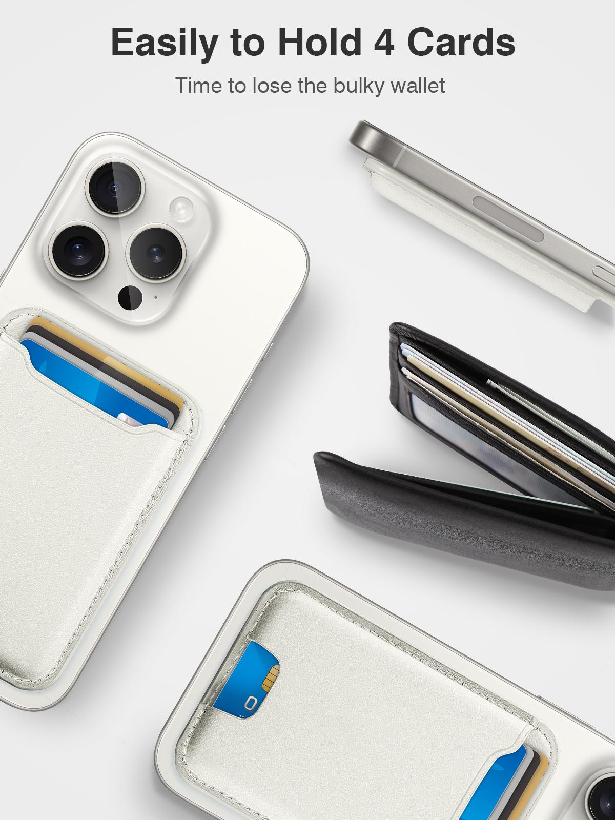 Magsafe Wallet Card Holder for iPhone 16/16 Pro, Phone 16/15/14/13/12 Series, RFID Blocking, Fit 4 Cards, Blue, Portable Cellphone Cooler Magsafe Wallet Card Holder for iPhone 16/16 Pro, Phone 16/15/14/13/12 Series, RFID Blocking, Fit 4 Cards, Blue, Portable Cellphone Cooler