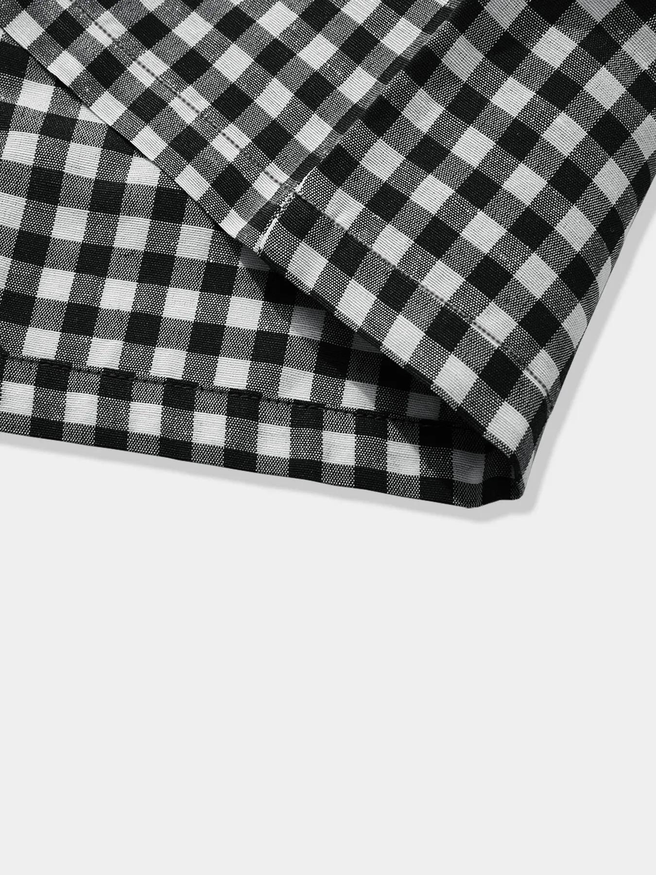 tiktokshopspringglowup Viral Gingham umbilical plaid top paired with work pants mini skirt 🖤  Y2K streetwear, checkered button down shirt, low waist practical skirt, summer out fashion, casual daily wear