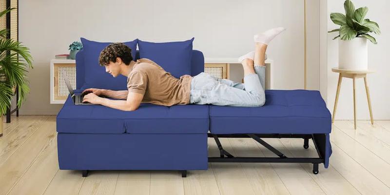 EROMMY Sleeper folding Lounge Chair Bed 3-in-1 Convertible Futon, Modern Design Multi-Functional Adjustable Reading Sofa Couch Bed with Linen Fabric, Interior ,Living Room Ergonomic Storage Furniture Minimal Recliner