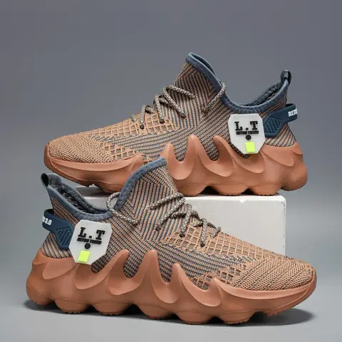 Men's Casual Sneakers, Low Top Mesh Shoes, MD Lightweight Cushioned Sole, Breathable Comfort, Lace-Up Design for All Seasons and Outdoor Activities, Trendy Walking Sneakers, Everyday Casual Sneakers