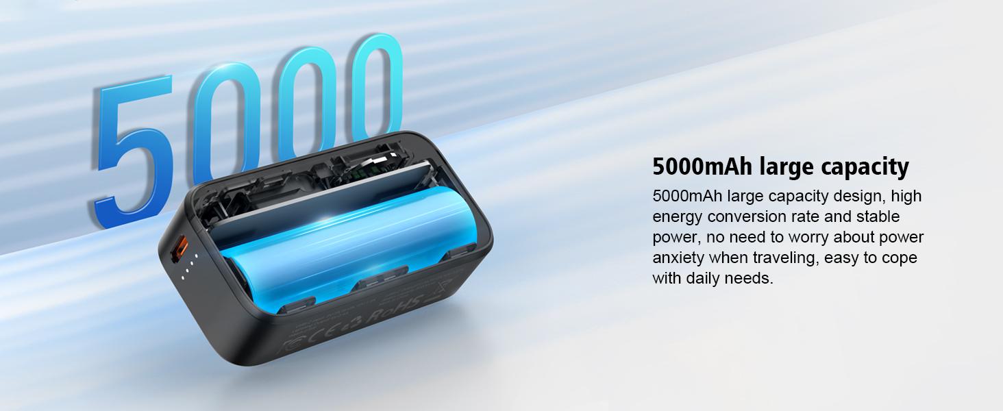 Portable Wireless Charger, 5000mAh Rechargeable Power Bank for Apple Watch Series 3–10, SE & Ultra, USB-C Input & Output Fast Charging Battery Pack, Compatible with iPhone 16/15 & Galaxy, Smartwatch Accessories #GLOBAL PICKS