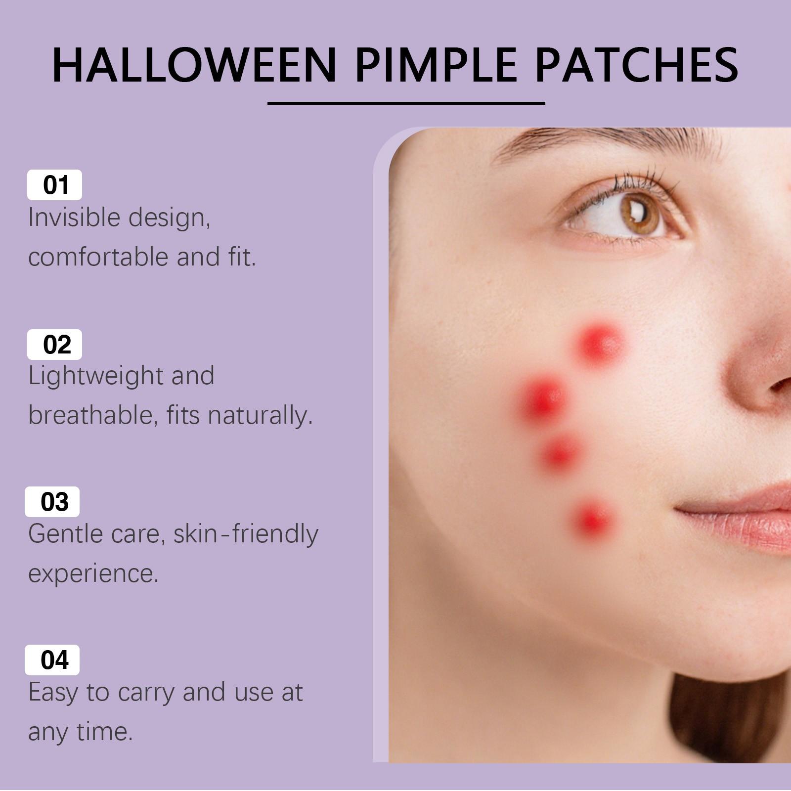Jaysuing Halloween Acne Patch | Gentle Skin Care, Breathable & Covers Blemishes