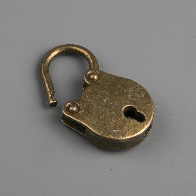 2pcs bronze metal mini lock mini cute password padlock drawer lock lock student dormitory cabinet small household backpack lock.