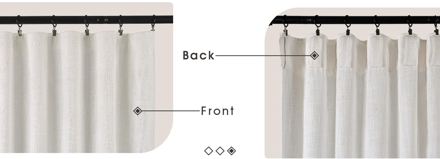 Inovaday 2pcs Linen Curtains for Living Room Bedroom, Unlined Curtains Drapes Back Tab Semi Sheer Privacy Curtains, Light Filtering Farmhouse Outdoorfun Inovaday 2pcs Linen Curtains for Living Room Bedroom, Unlined Curtains Drapes Back Tab Semi Sheer Privacy Curtains, Light Filtering Farmhouse Outdoorfun