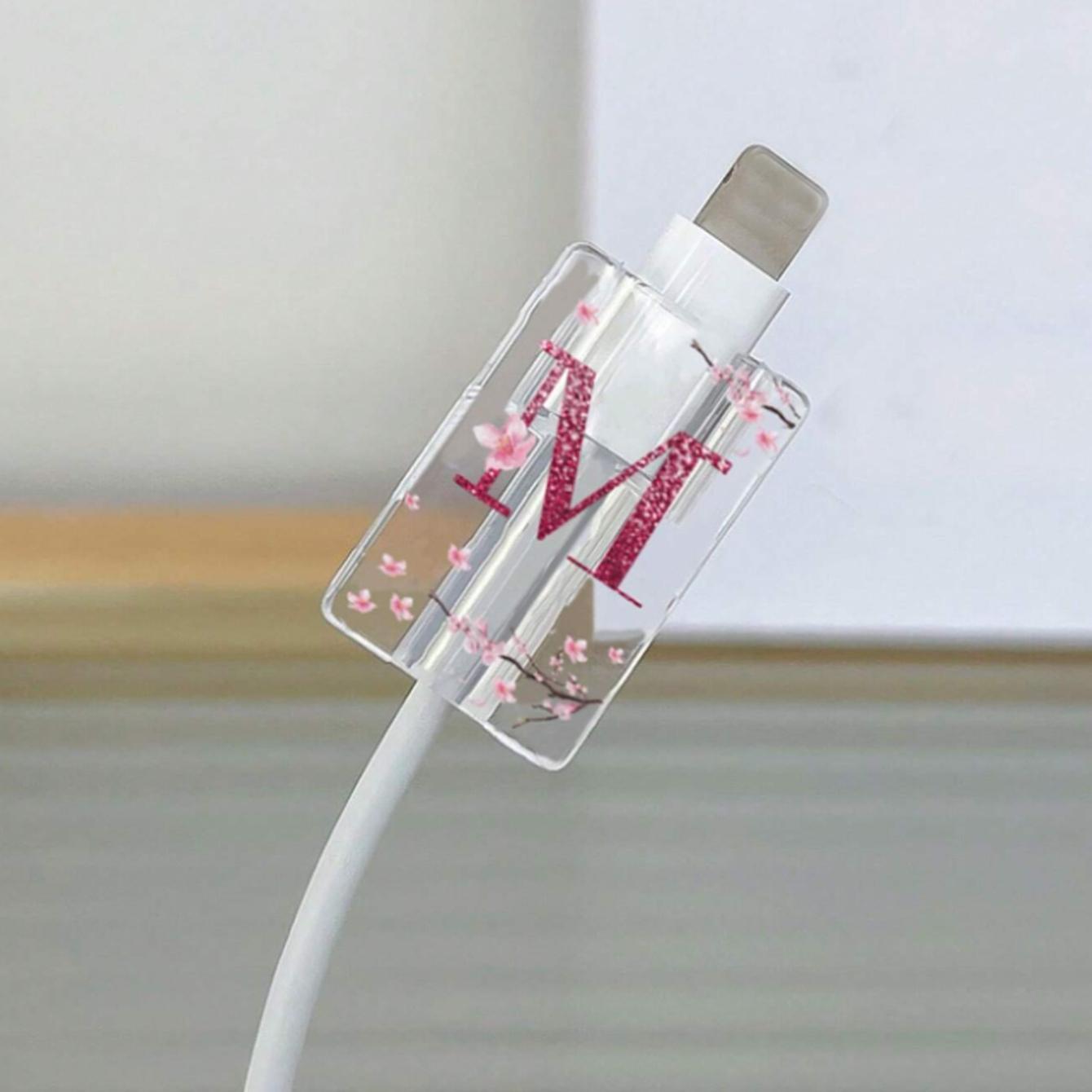 Silicone Charging Cable Protector Case with Fixed Rope, Cellphone Protection, Protection for Charger and Cable, Compatible with iPhone Accessories, No Charger Included, Ca Prop 65 Compliant