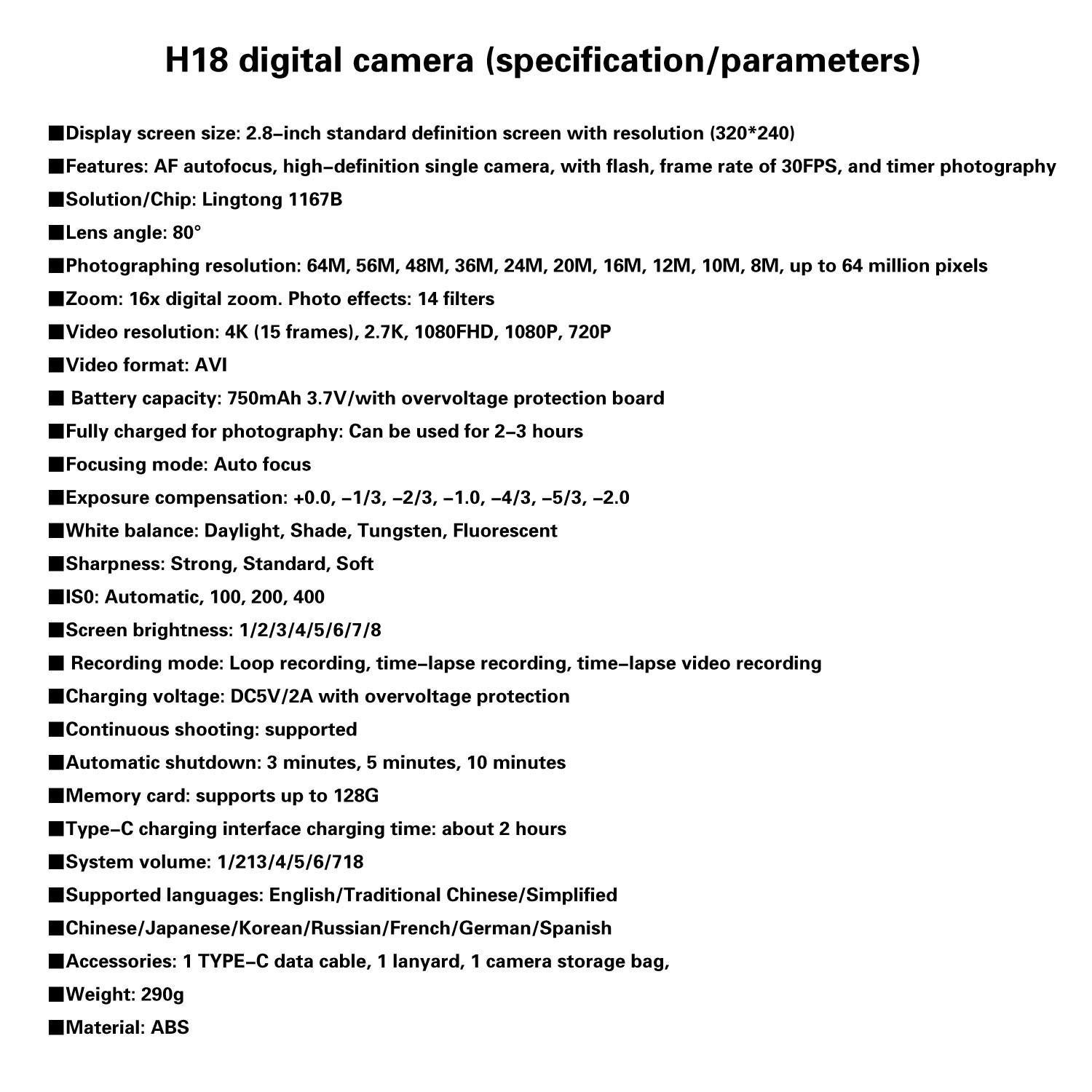 Digital Video Camera for Travel, Outdoor Photography, 1080P Lens, Auto Focus, Image Stabilization, 16x Zoom, 32GB Card, Dual Batteries