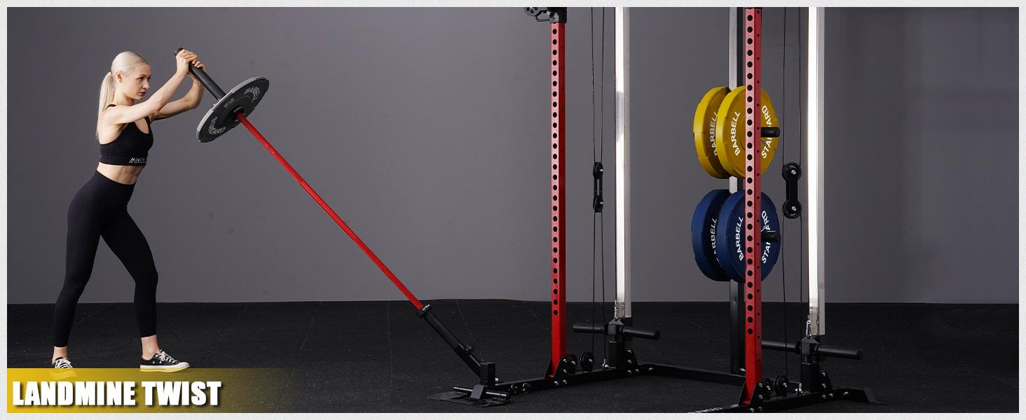 MIKOLO Olympic Weight Plates, Color Coded Bumper Plates, Weight Set of Barbell Weights, Rubber Plates Weights for Weight LiftingMIKOLO Muscle Training Equipment Glute Workout Equipment