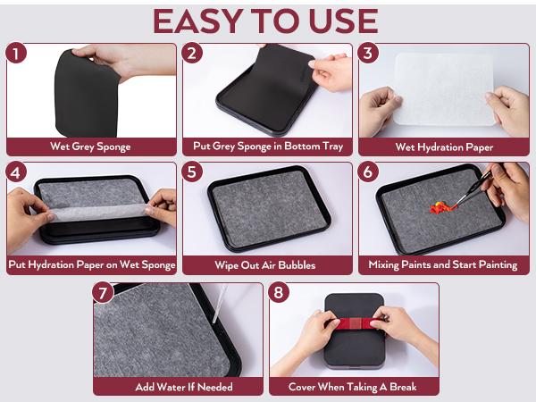 Nicpro Professional Miniature Painting Kit, Stay Wet Palette & 16PACK Detail Paint Brushes Drybrush with Nylon Bag, 100PACK Pallet Paper, 4 PACK Sponge, Mixing Paint Saver Palette for Miniature Model Nicpro Professional Miniature Painting Kit, Stay Wet Palette & 16PACK Detail Paint Brushes Drybrush with Nylon Bag, 100PACK Pallet Paper, 4 PACK Sponge, Mixing Paint Saver Palette for Miniature Model