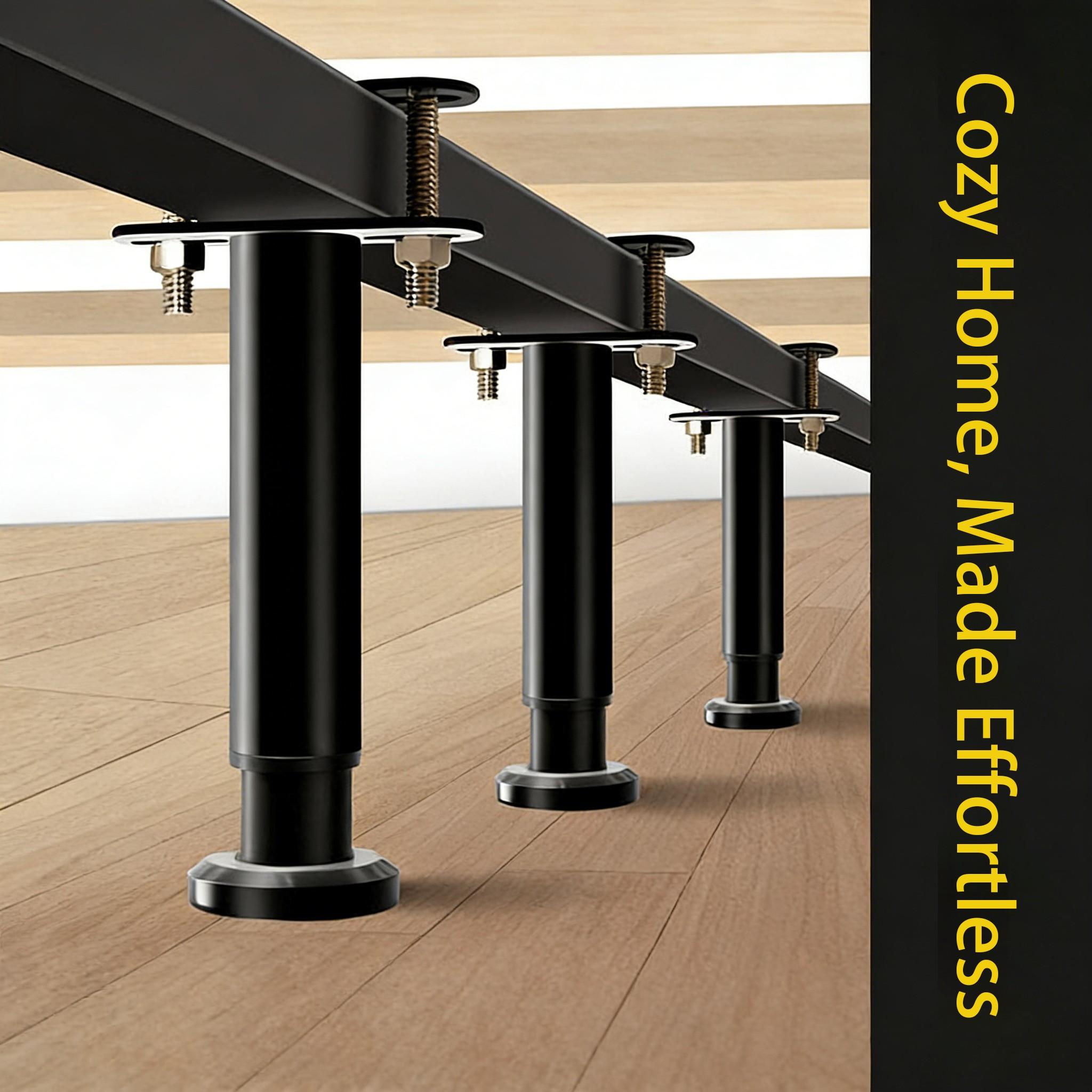 Adjustable Bed Frame Support Legs, Durable Bed Base Braces, Bed Board Supports, Reliable Bed Leg Stabilizers