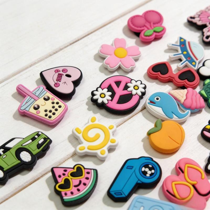 Random Shoe Charms in 30/50/100 Pieces, Versatile for Sneakers and Bracelets, Ideal Party Favor Gifts for All Ages