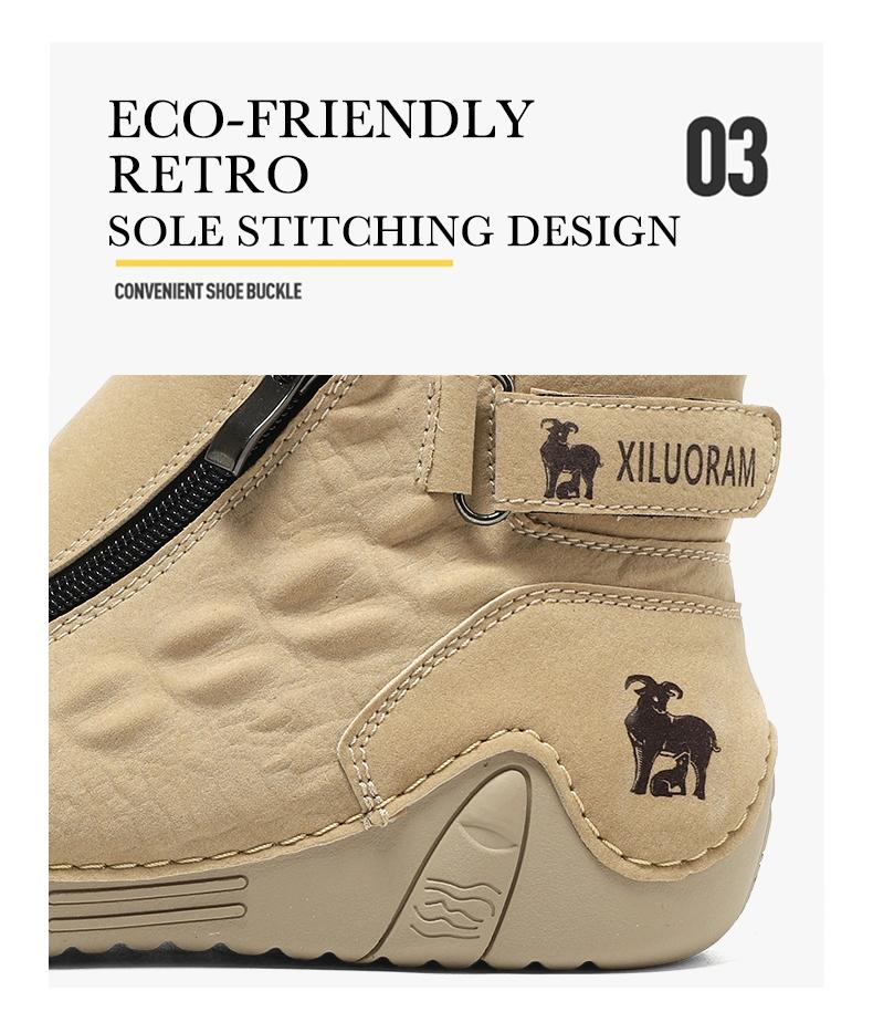 Men's Fashionable Embossed Zipper Boots, Casual Comfortable Boots for Daily Wear, Fashion Shoes for Party