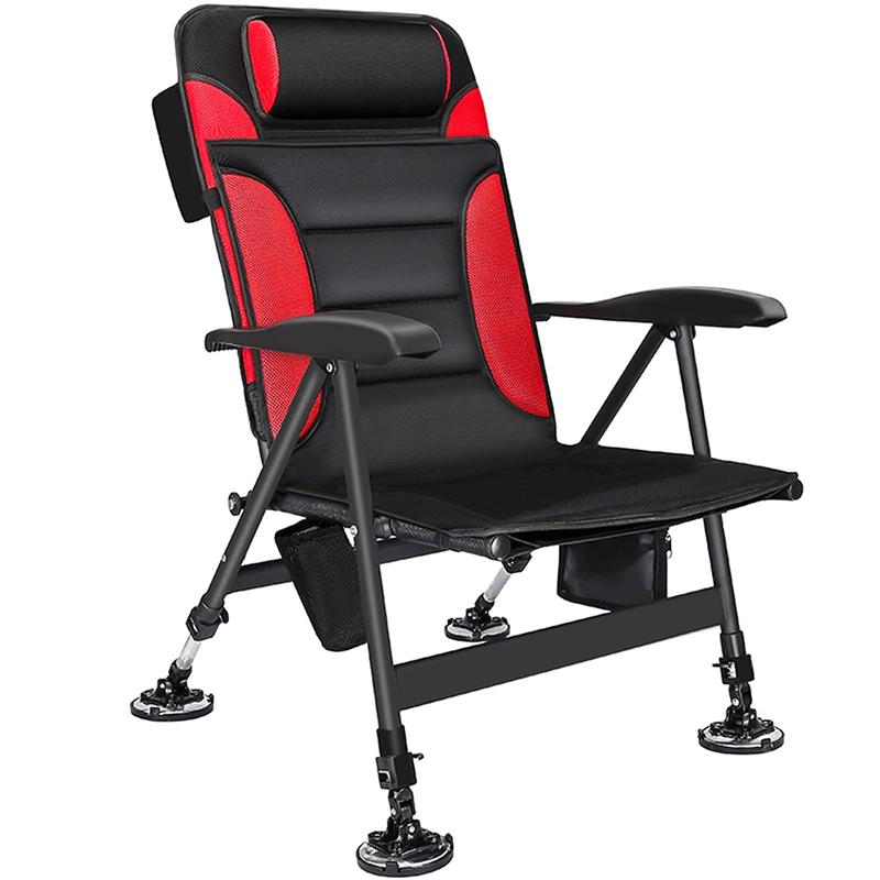 Ultralight Foldable Camping Chair with 180° Reclining Backrest, Anti-Slip Steel Claws for All-Terrain Use - Perfect for Camping, Fishing, Beach Relaxation & Napping