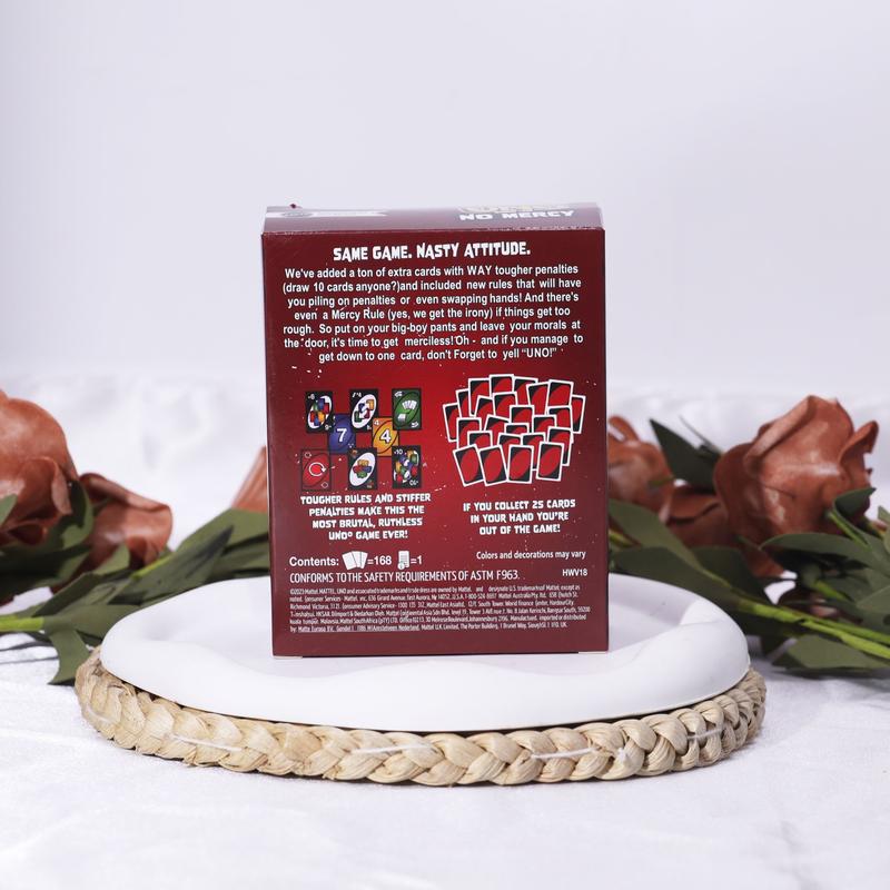 2025 New 168 Pieces UNO No Mercy Game Board Game Cards UNO Table Family Party Leisure UNO Games Cards Toy Family Fun Game
