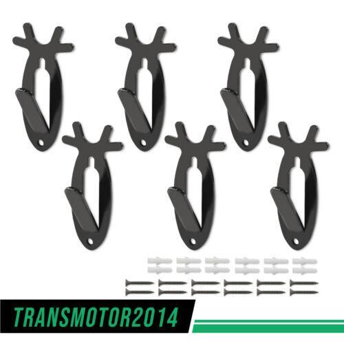 6Pcs European Mount Skull Wall Hanger Hook Deer Antelope Antler Mount Bracket Strong Hooks for Heavy Objects Upgraded Version