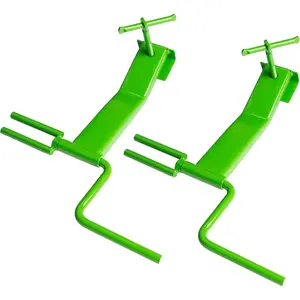 Cargo Tie-Downs Strap Winder for Trailers, Trucks, Vans, Warehouses, Roll-up to 4" Wide Winch Straps, Green 2 Pack