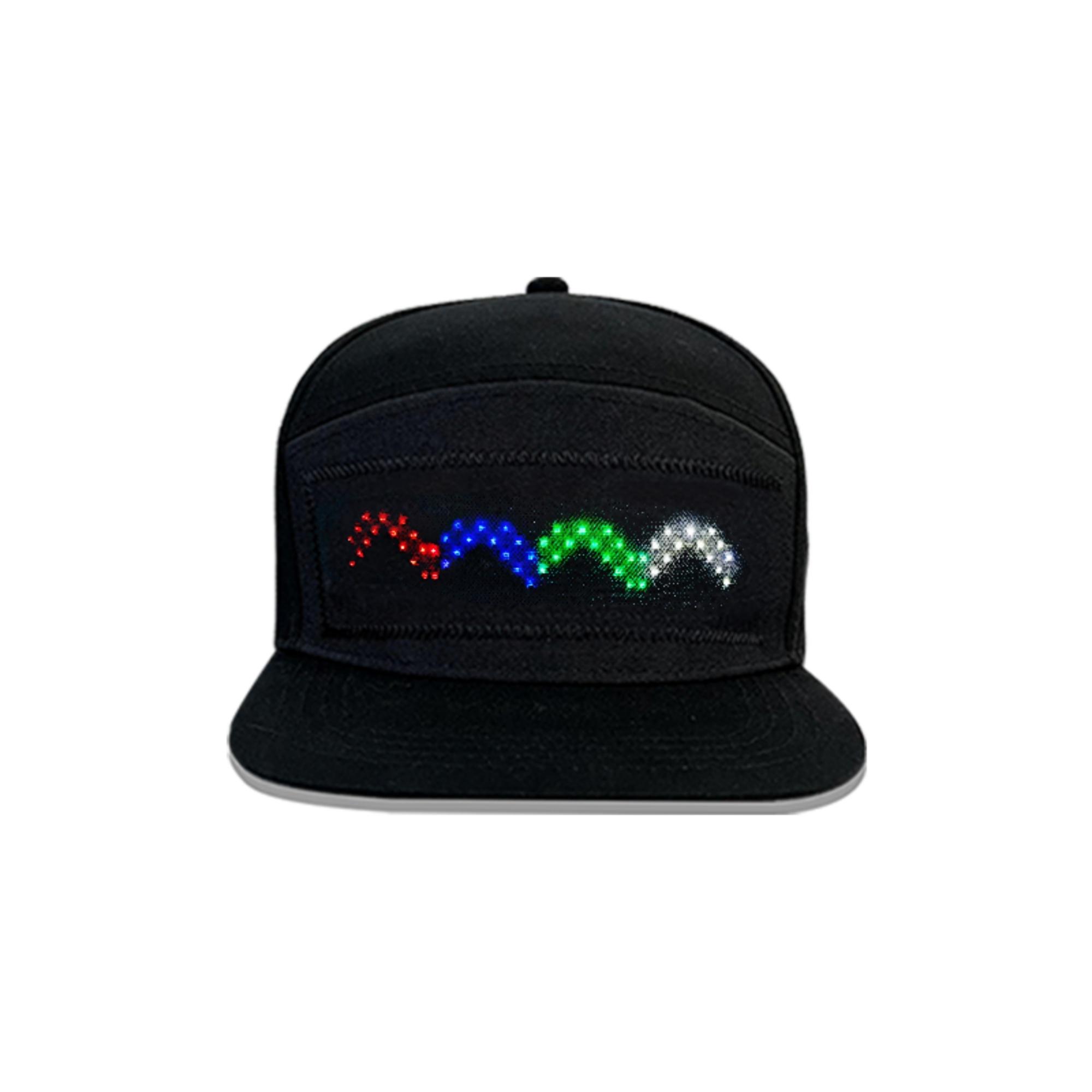 LED Hat with Customizable Image & Text, Bluetooth-compatible Controlled LED Display, Perfect for Parties, Advertisements, Festive Celebrations, Customizable Hats