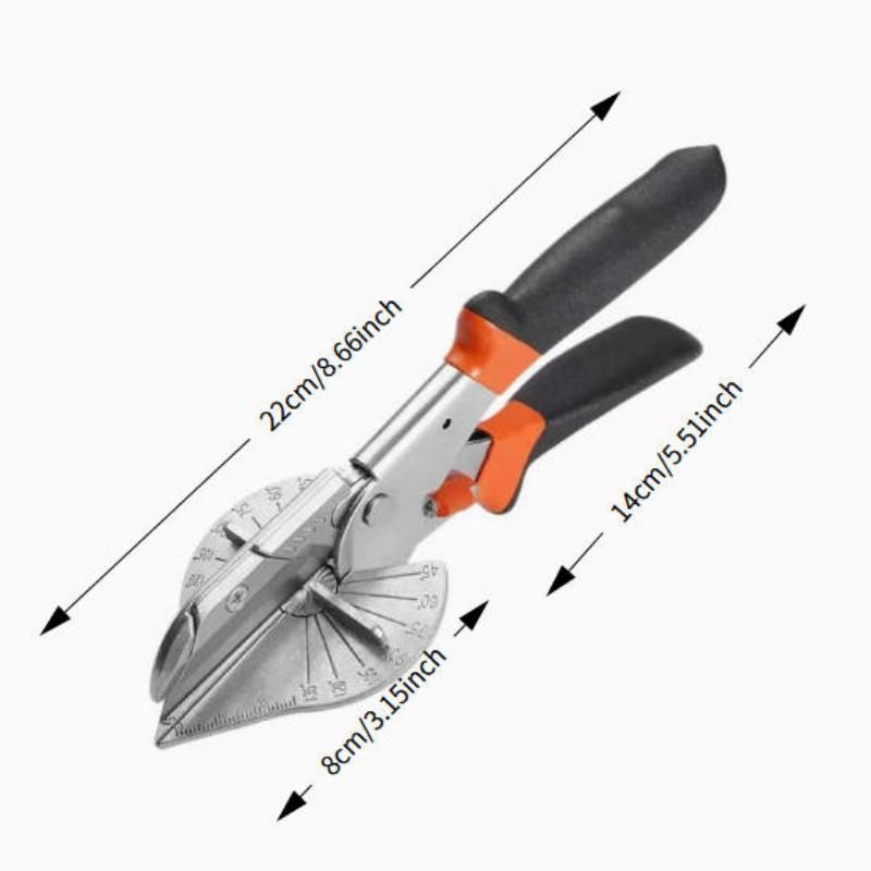 Multifunctional Wire Slot Scissors, Adjustable Angle 45-135 Degrees, Cutting Plastic PVC, Industrial Tool, Durable Building Supplies