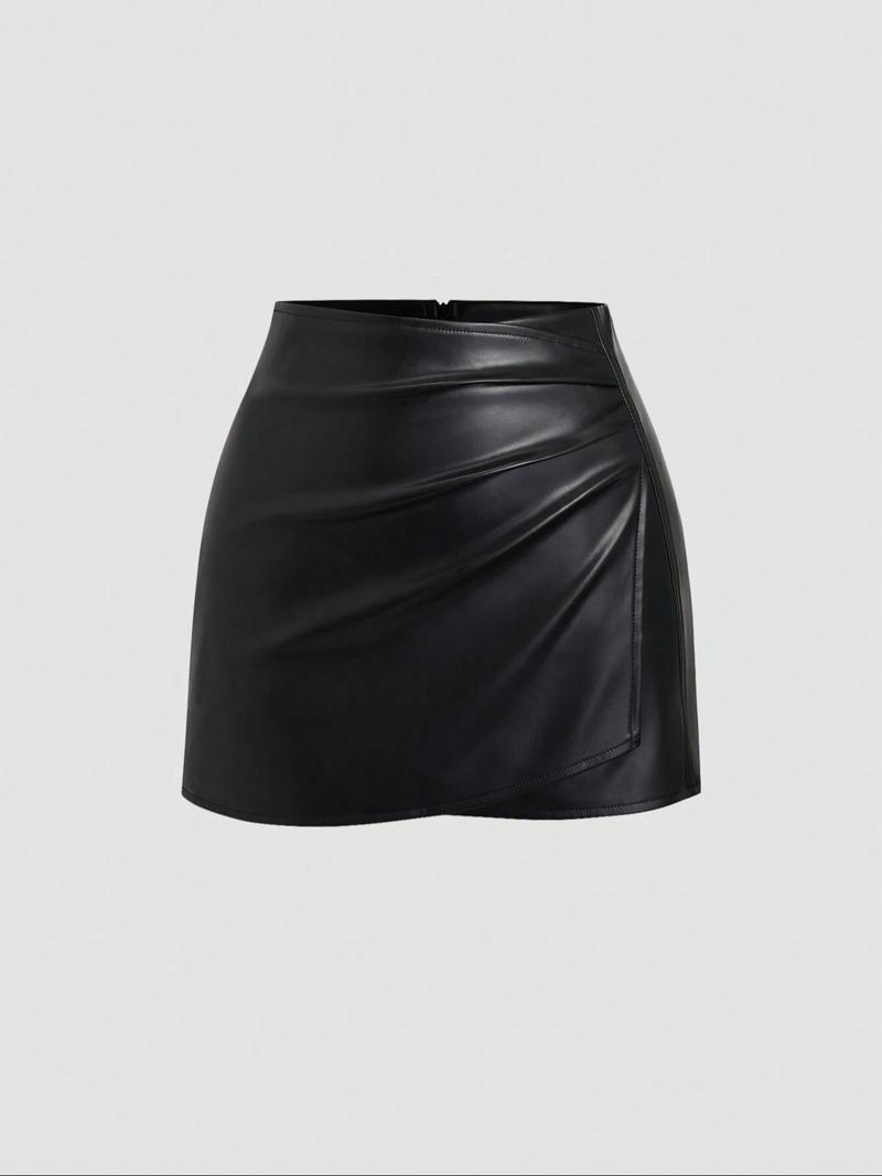 Women's Mini Tight Skirt, Simple Design, All Seasons Fashion, Slim-Fitting, Plain Pattern, Short Pants, Sexy Style