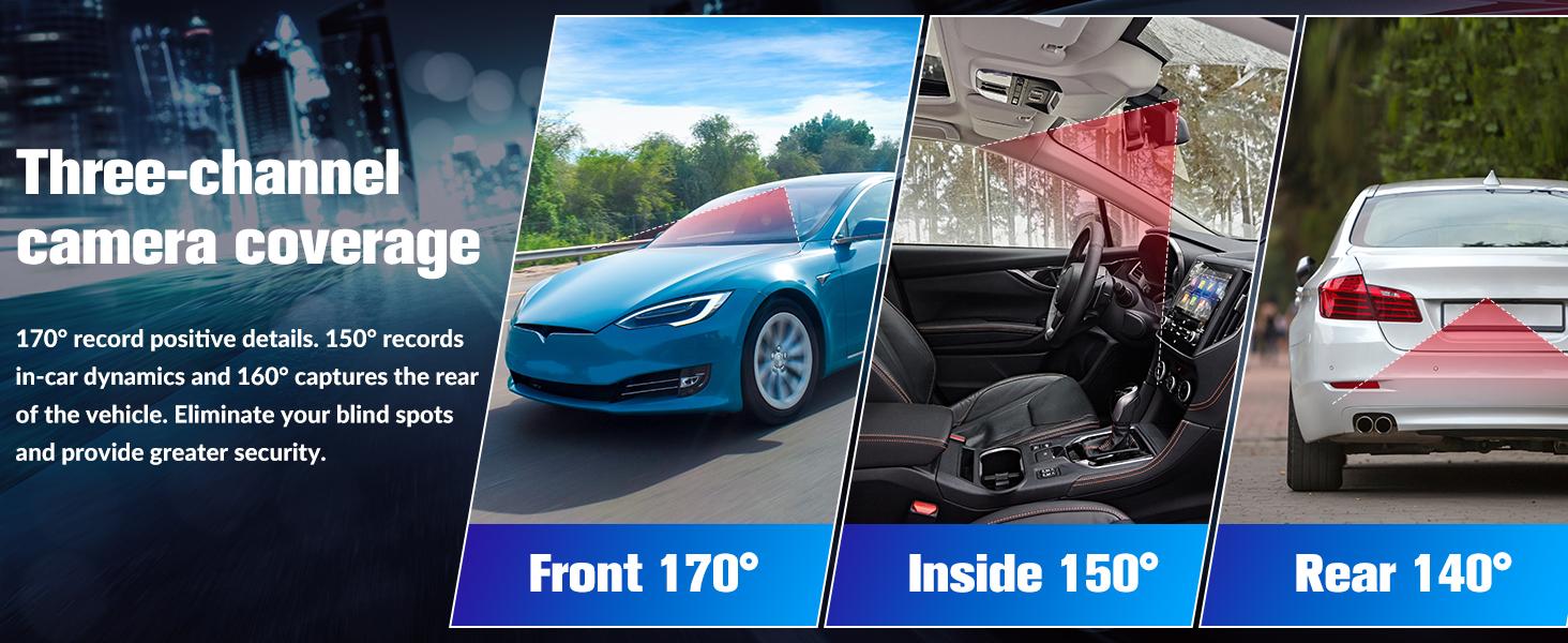 Dash Camera for Cars,4K Full UHD Car Camera Front Rear with Free 32GB SD Card,Built-in Super Night Vision,2.0'' IPS Screen,170°Wide Angle,WDR, 24H Parking Mode, Loop Recording，driving recorder，keep on driving，trafficCamera，dashCam，dash cam videos 4K