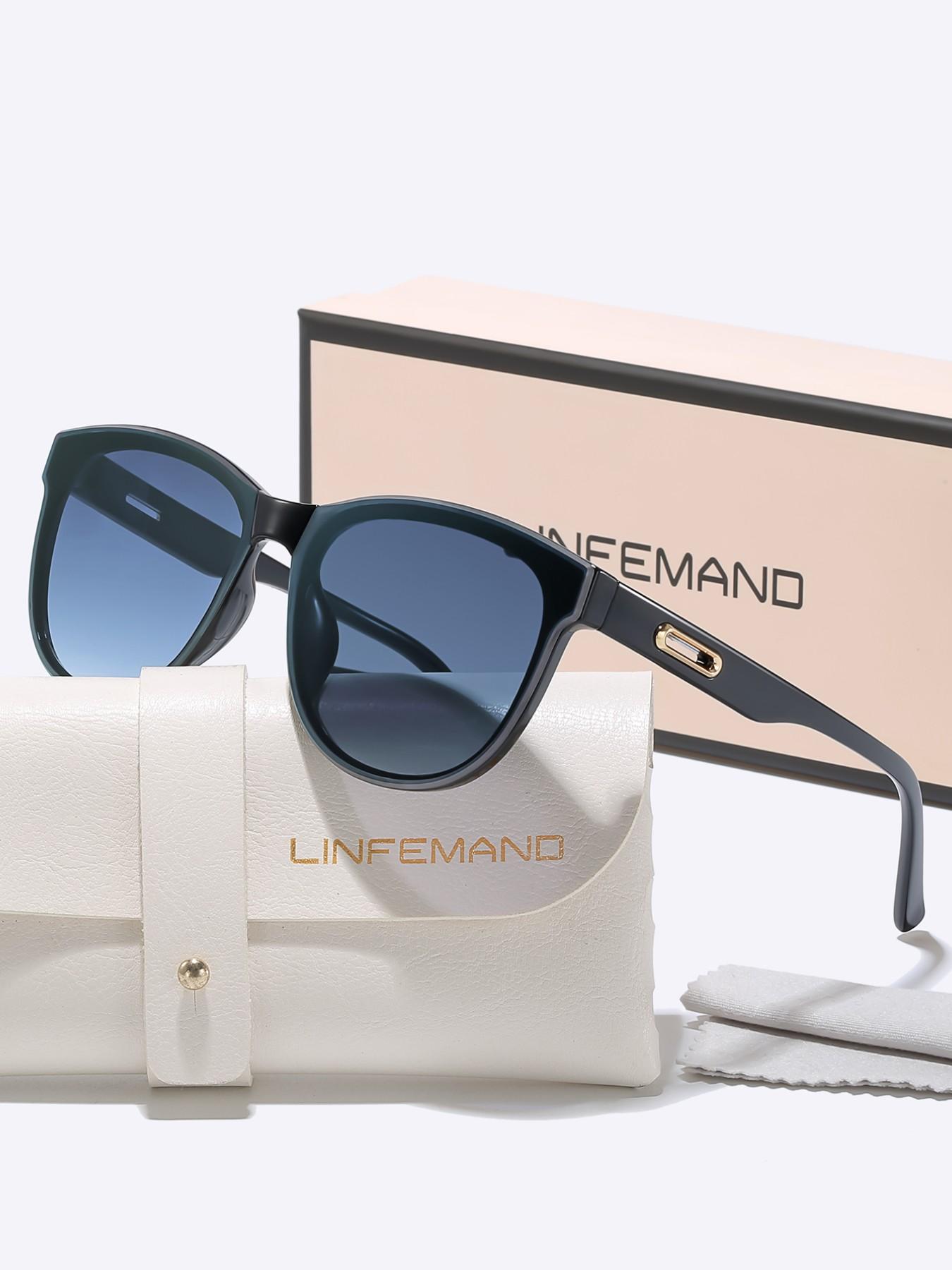 Linfemand Classic Oval Cat Eye Sunglasses Uv400, Modern  display picture 1
