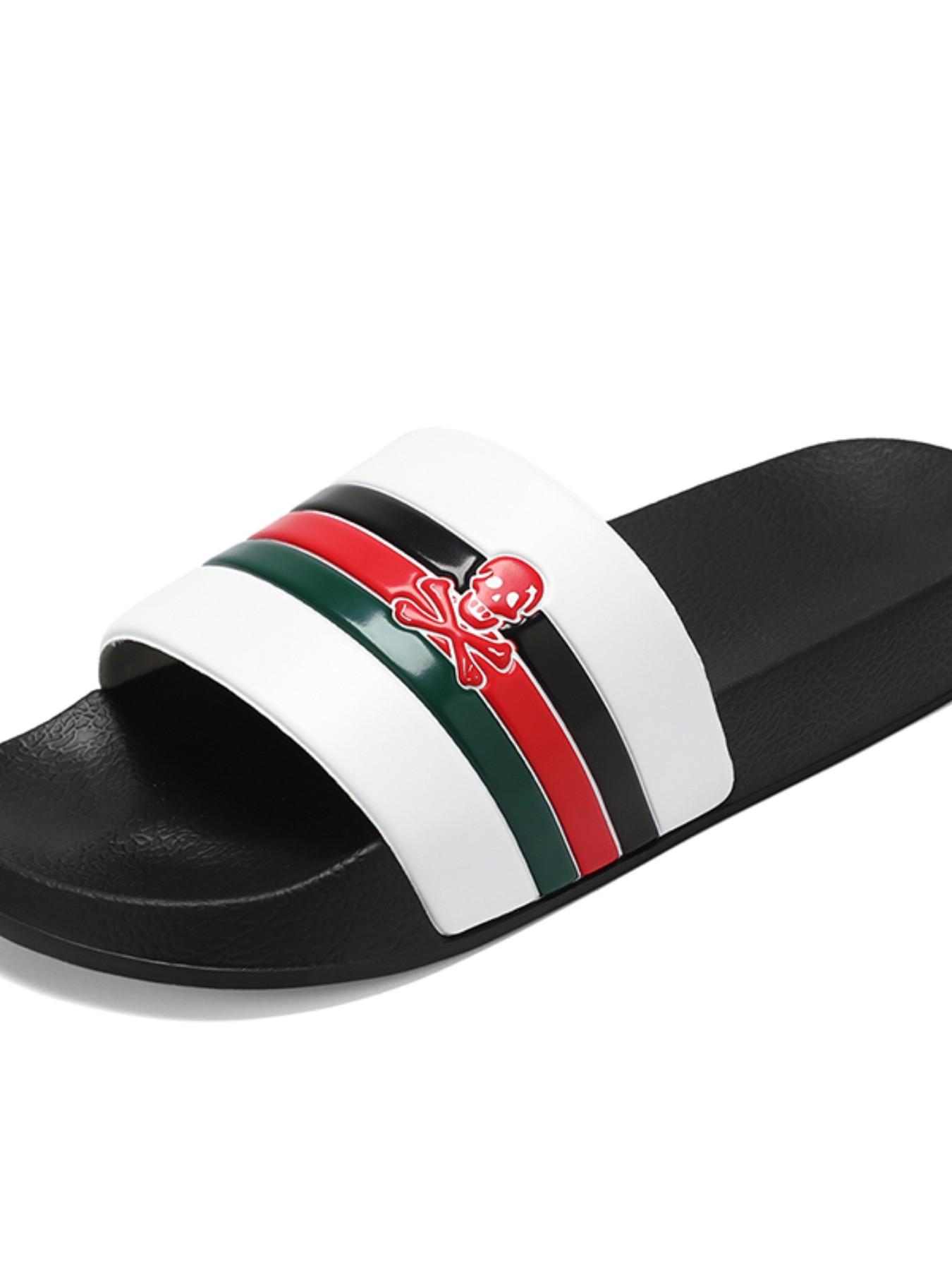 Men's Fashion Summer Lightweight Breathable Slippers, Couples Soft Anti-Slip Durable Home Bathroom Shoes, Eva Sole Comfort Indoor Outdoor