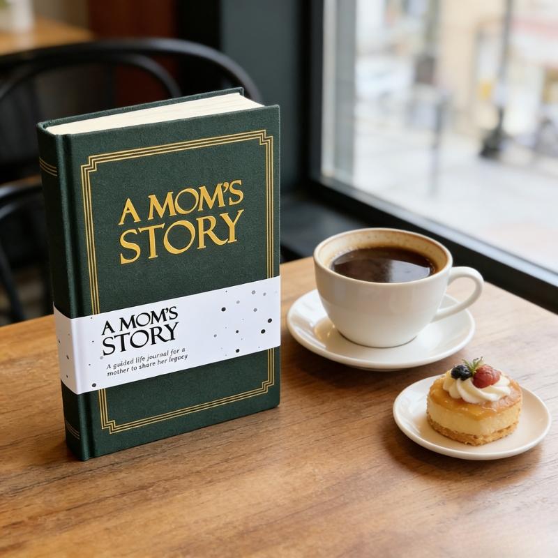 Mom's Life Story Diary Hardcover Edition, Meaningful Memorial Gift, 250+ Guiding Questions, Perfect for Mother's Day Birthday Christmas