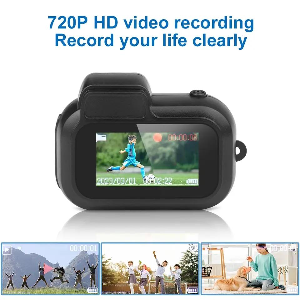 Mini Screen Indoor Outdoor Sports Camera, HD 1080P Portable Retro Ultra-Small Video Recorder, Supports TF Card, Compact Design