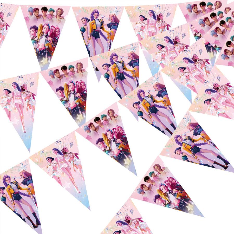 Huntress Theme Party Decor Set, Pull Flags, Hanging Banners, Triangle Flags, Christmas Party Supplies, Atmosphere Maker, Back-To-School Decoration, Decorative Banner