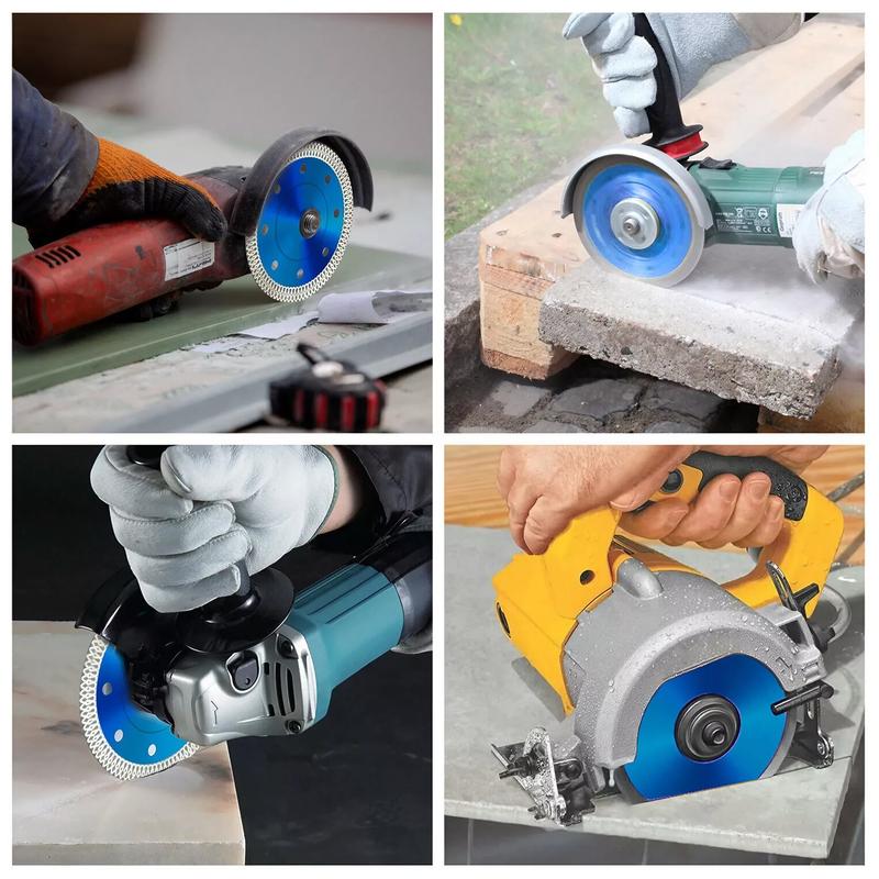 Super Thin Diamond Saw Blade, Dry/Wet Angle Grinder Wheel Disc for Cutting Porcelain Tiles, Granite, Marble, Ceramics, Power Tool Accessories