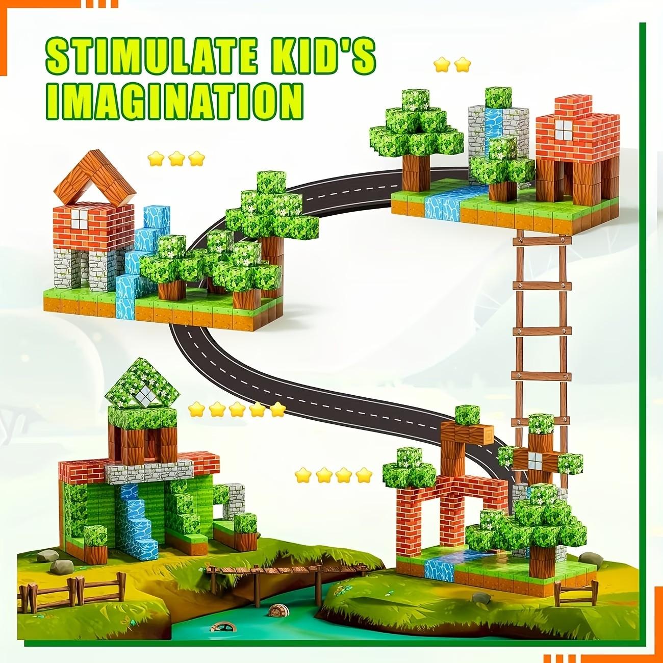 Magnetic Building Blocks 200/150/100 PCS - STEM Educational Toys for Kids 3-8 Years Old, Large Magnetic Tiles for Outdoor Play & Spatial Reasoning, Sensory Cube Set for Birthday Christmas Gift