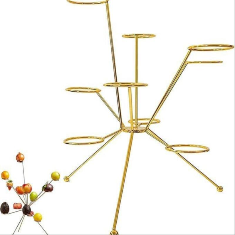 New Trendy Exploding Fruit Bowl, Simple Metal Fruit Dish Decorative Ornament, 1pc Best-Selling Home Decoration Accessory