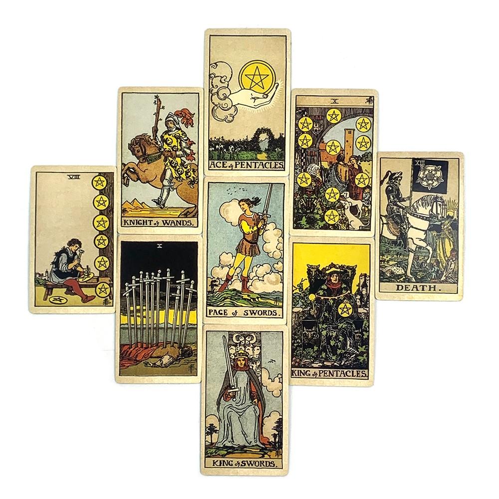 78 Classic Tarot Cards, Portable Fortune-Telling Game, Brain Teaser Multiplayer, Fun Party Games, Birthday Gift, Easter, Christmas, Halloween