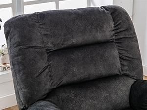 [HolidayHaul]EBELLO Overstuffed Massage Recliner with Heat and Vibration, Soft Fabric Manual Reclining Chairs with Side Pocket for Living Room