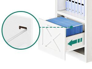 DWVO L Shaped Desk with Power Outlets, 60 Inch Computer Desk Corner Desk with File Drawer, Home Office Desk with Monitor Stand & Storage Shelves, L-Shaped Desk with File Cabinet