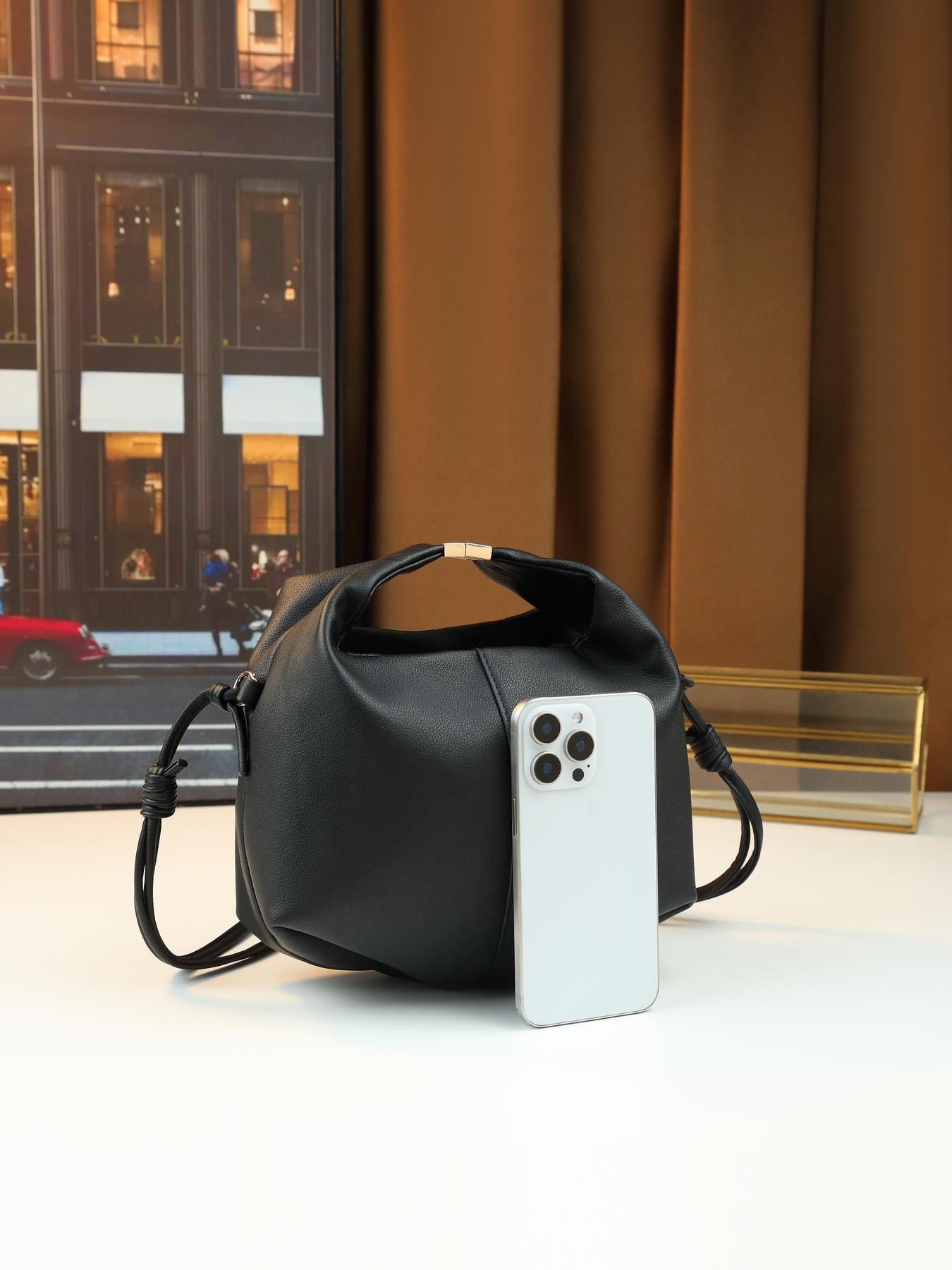 Niche design simple solid color bento bag lychee pattern going out leisure Fashionable Evening Bag shoulder messenger bag dinner bag