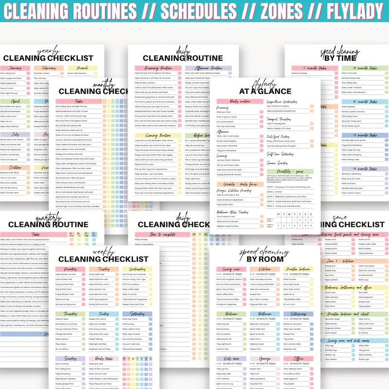 [Decluttering System] Ultimate Home Cleaning & Decluttering Planner