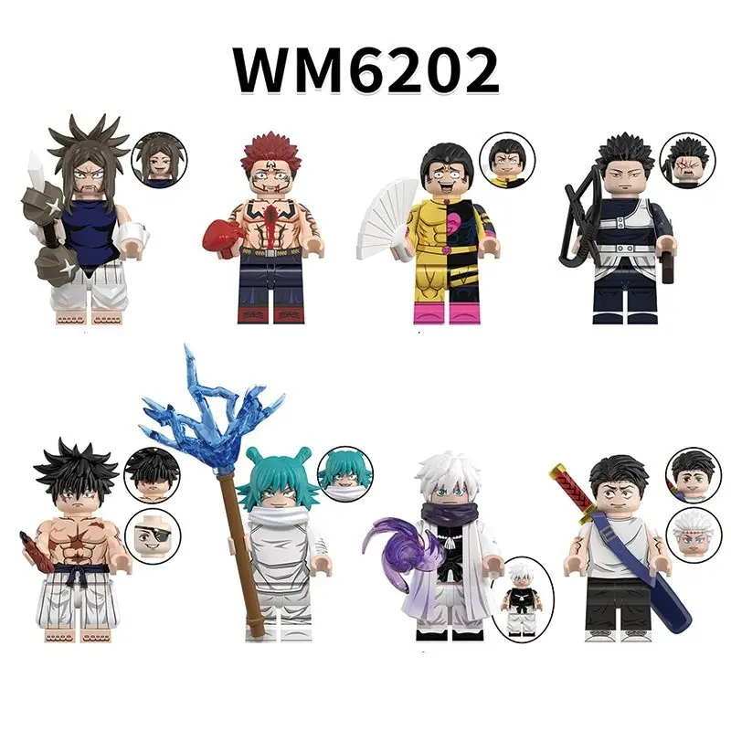 Wm6202 Anime Series Kids Building Toy Set, Assemble Figurines, Bagged Blocks, Educational Playset for Children, Fun & Creative Gift