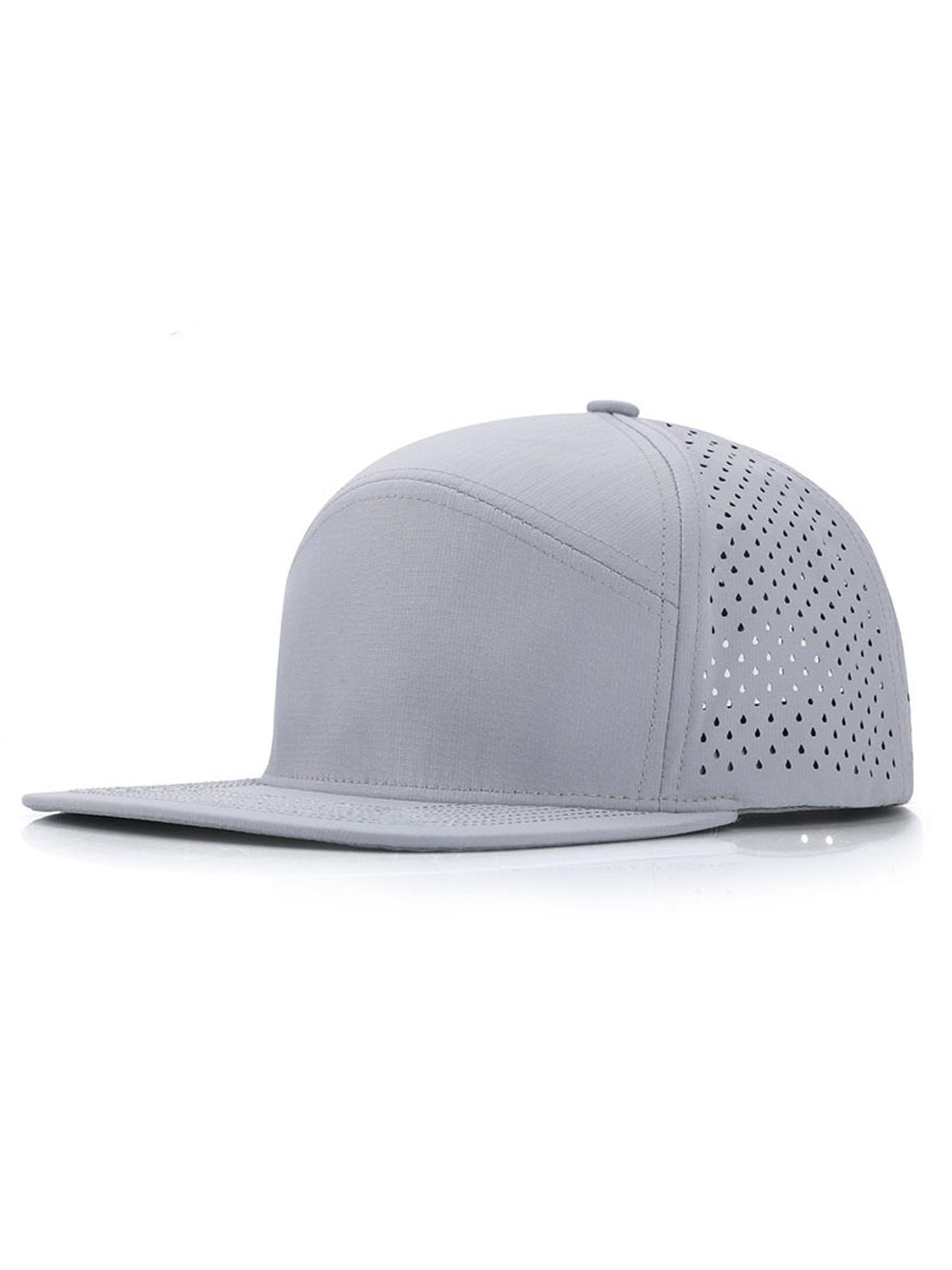 Performance Snapback Hats for Men Women,Flat Bill Cap,Flatbill Snapback Cap,Golf,Running,Workout,High Quality Hat,Adjustable Snapback Hat