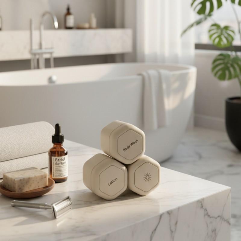 Travel Essentials Capsule Set, Portable Wash & Care Products, Compact Travel Capsules, Ideal for On-The-Go Use, Easy-To-Carry Containers