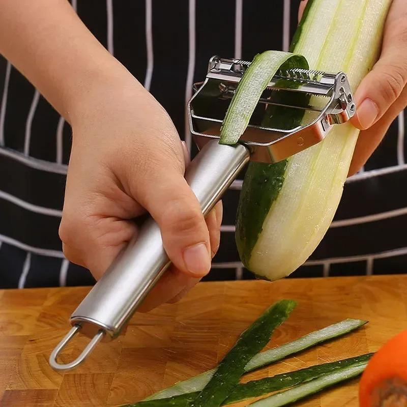 1PC Stainless Steel Peeler And Grater Household Potato Scraper Multifunctional Fruit And Vegetable Peeler And Grater Kitchen