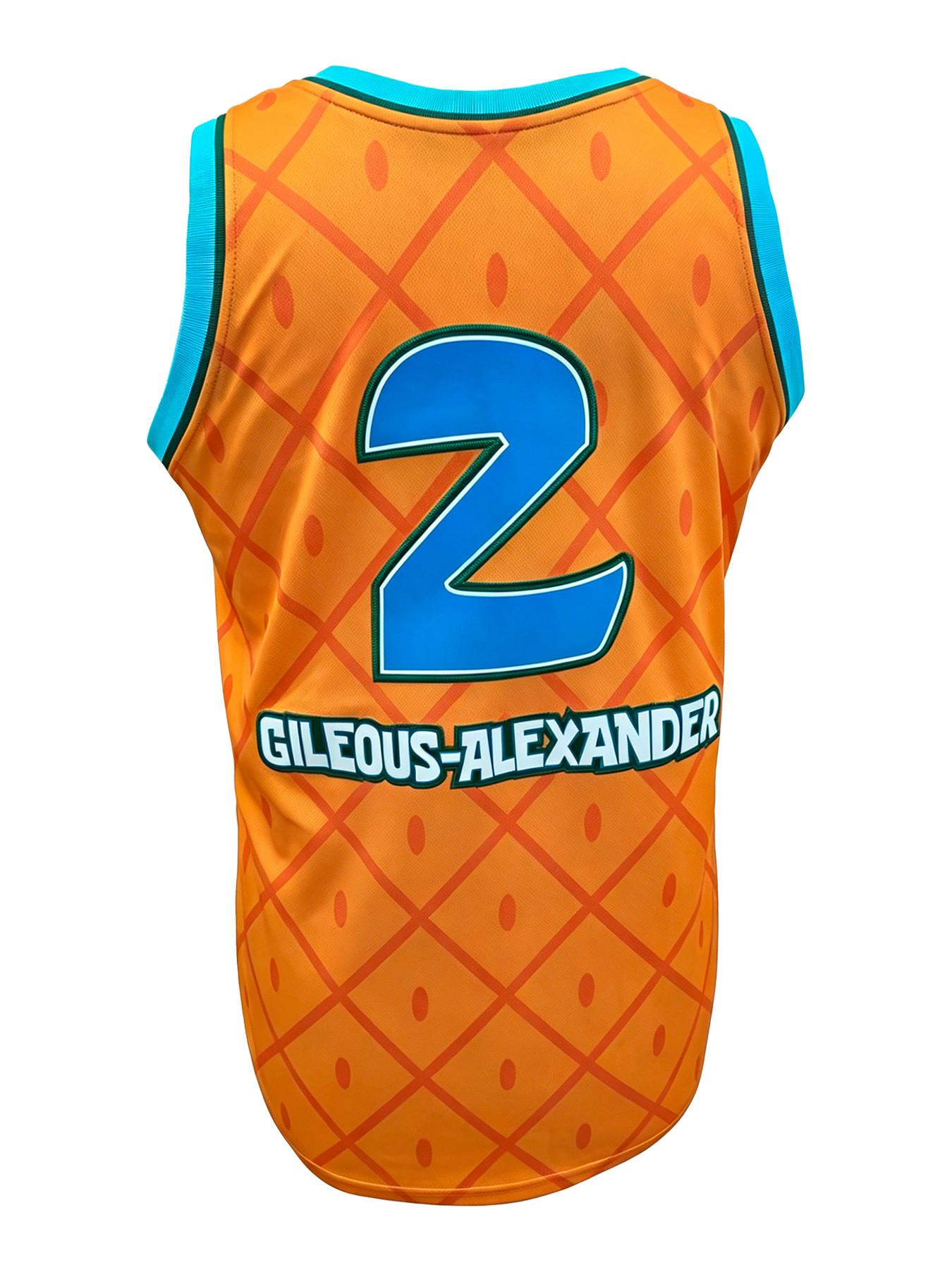 Unisex OKC 2 Basketball Jersey - Embroidered Pineapple Print Breathable Sleeveless Shirt, Casual Cartoon Streetwear Top for Men Women, Sports Clothing