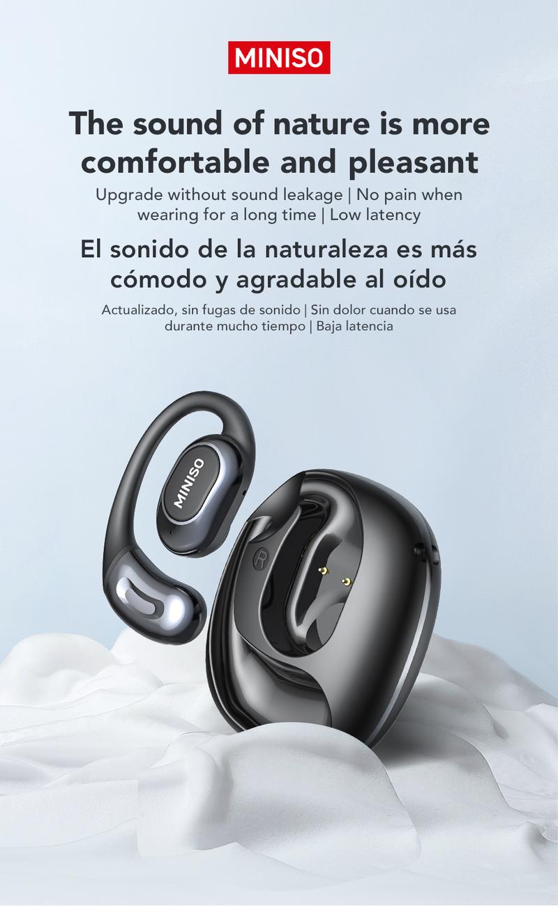 MINISO MS156 [Ultra] True Wireless Bluetooth Earphones Open-back 165 Languages AI Translation Smart Earphones with Microphone