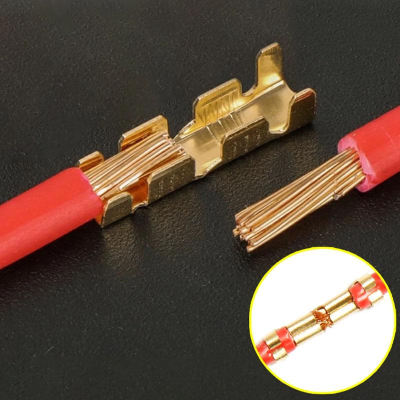 100 U-Type Cable Connectors, Cold Plug Connector with Precision Teeth Design, Ideal for Precise Applications, Model Xinghao