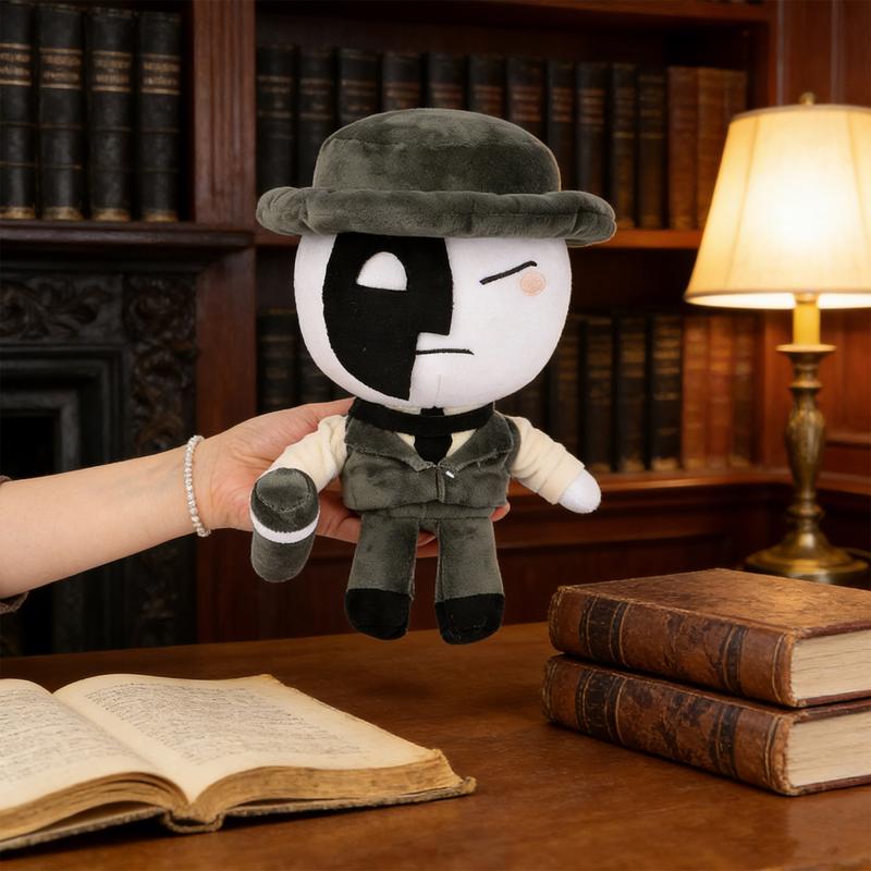 "Die of Death" Artful Detective Roblox Game Character Plush Toy - Fully Stuffed Soft Touch Doll, Ideal for Bedroom/Study/Living Room Decoration, Premium Collectible for Anime Enthusiasts, Soft Cuddly Gift, Perfect Gift for Boyfriends & Kids