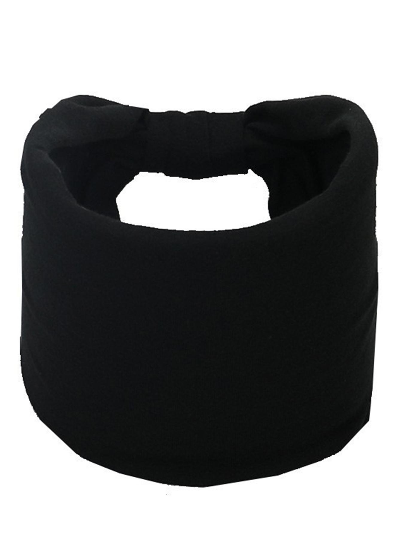 1 PC Fashionable Polyester Cotton Plain Wide Headband, Sporty Sweat-Absorbing Headscarf, All-Season Wear, Comfortable Fabric Material