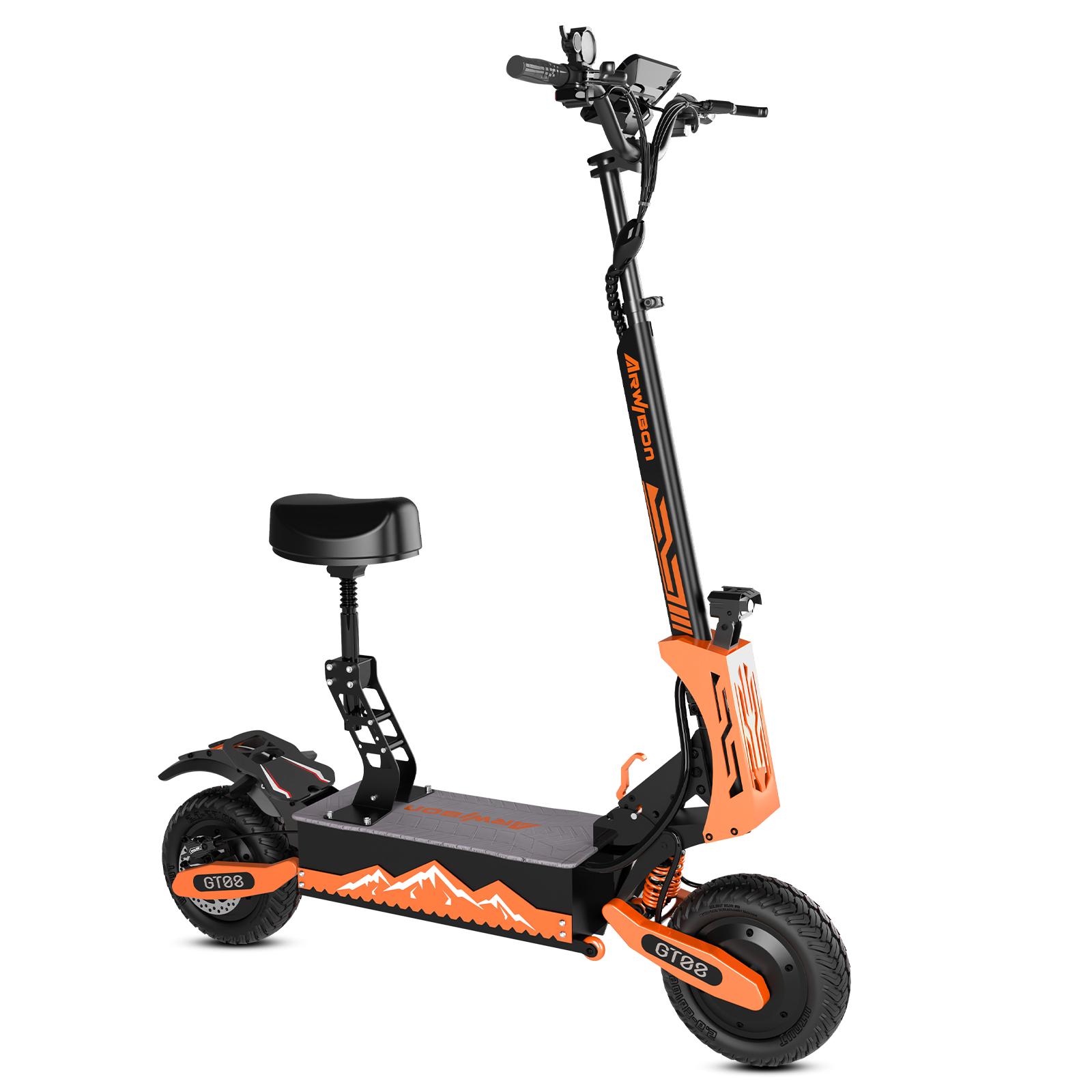 46 MPH Electric Scooters for Adults,11'' Off-Road Tires 5600W Dual Motor E-Scooter With Adjustable Seat,60V27AH Removable Battery Shock Absorbers Electric Scooter 46 MPH Electric Scooters for Adults,11'' Off-Road Tires 5600W Dual Motor E-Scooter With Adjustable Seat,60V27AH Removable Battery Shock Absorbers Electric Scooter