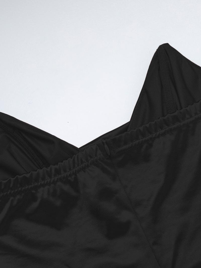 Deep V Waist Satin Split Dress, Elegant Evening Gown, Stylish Party Wear, Formal Wear, Comfortable Fit, Perfect for Special Occasions